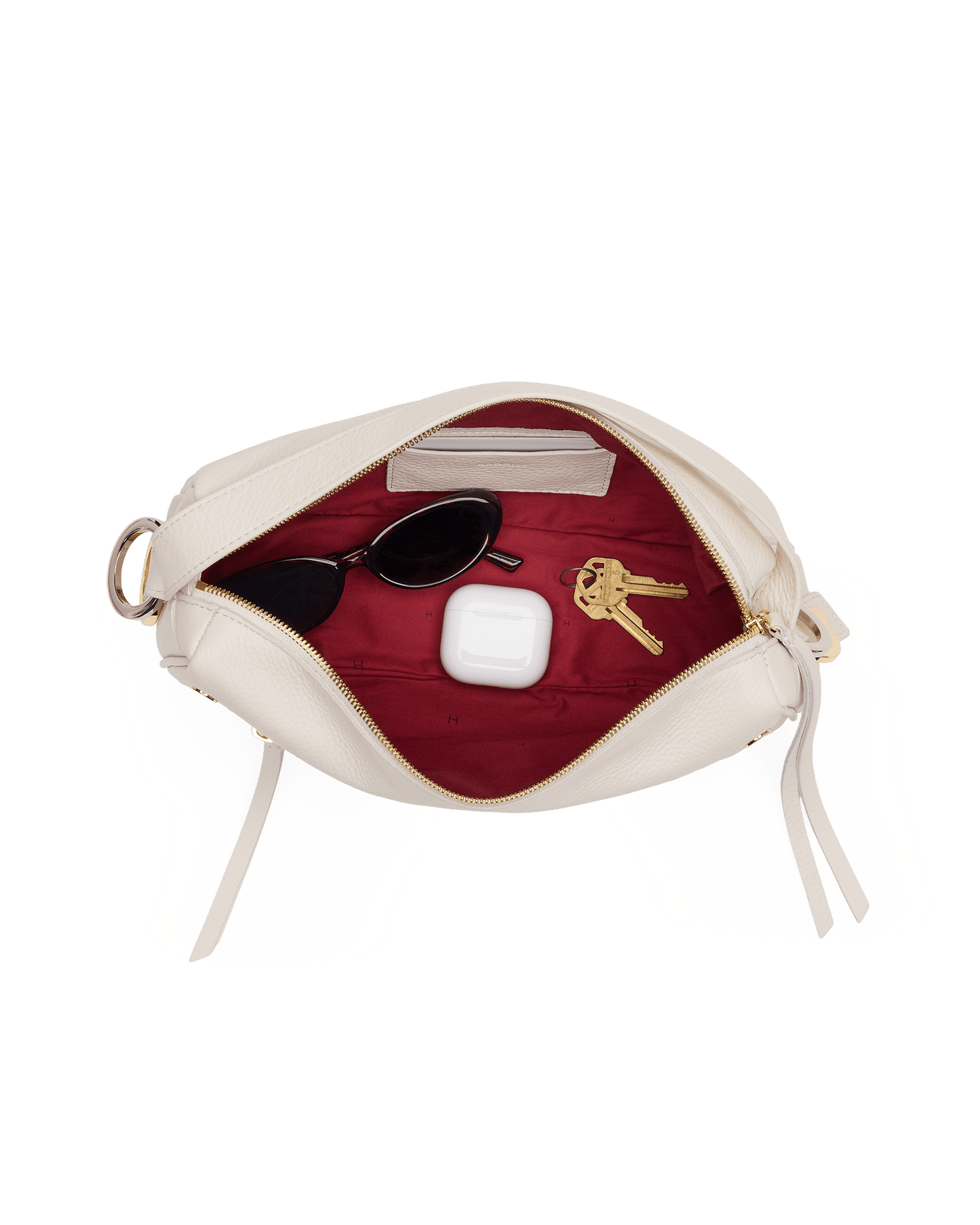 Hammitt Doxie Calla Lily White/Gold Silver Med