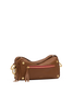 Hammitt Doxie Mahogany Pebble/Brushed Gold Red Zip Med