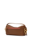 Hammitt Doxie Mahogany Pebble/Brushed Gold Red Zip Med
