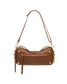 Hammitt Doxie Mahogany Pebble/Brushed Gold Red Zip Med