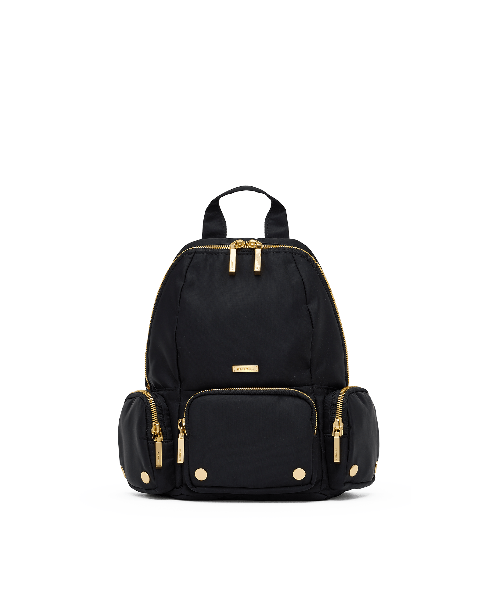 Hammitt Hunter Black Nylon Cargo/Gold Med