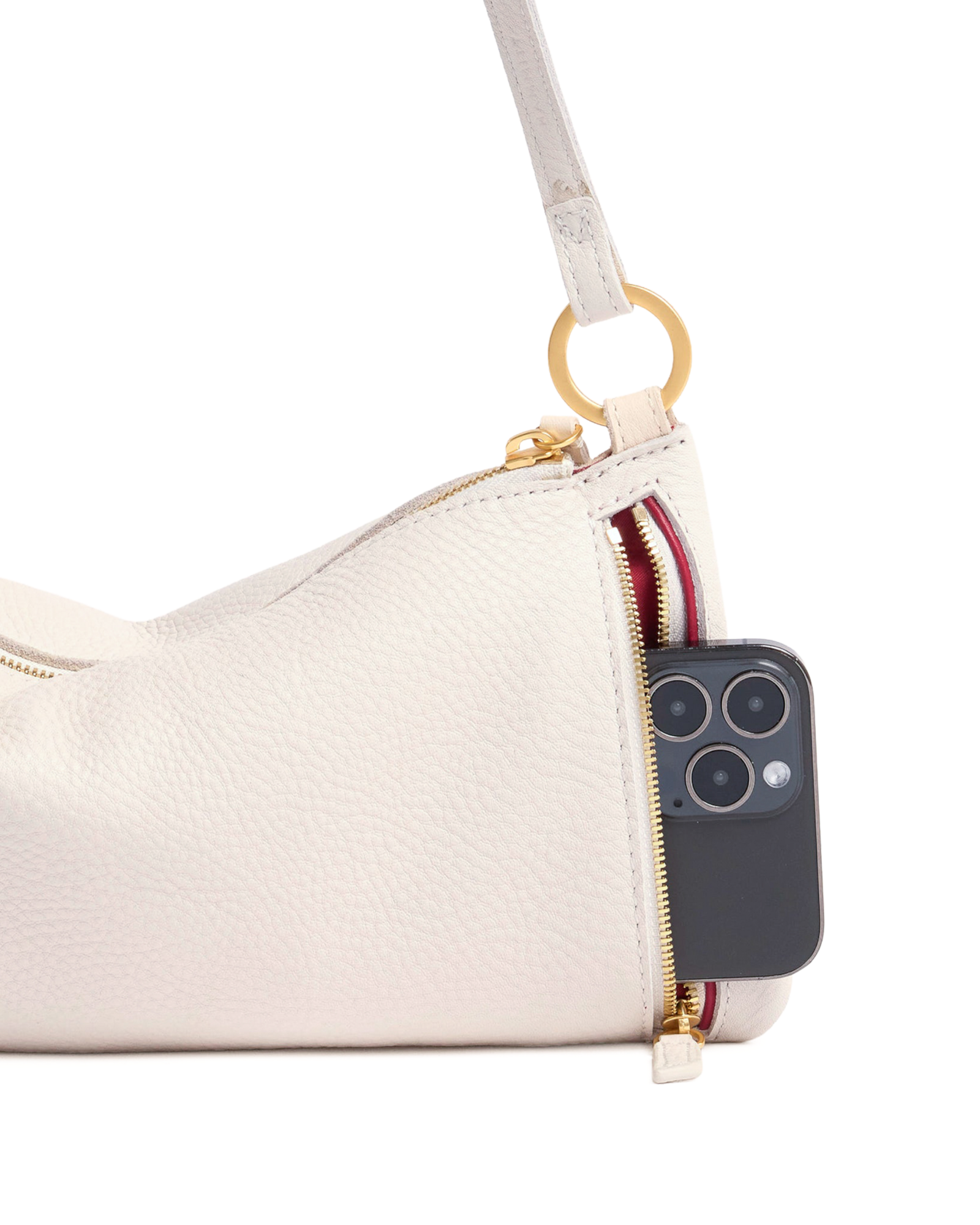 Hammitt Kyle Calla Lily White/Brushed Gold Sml