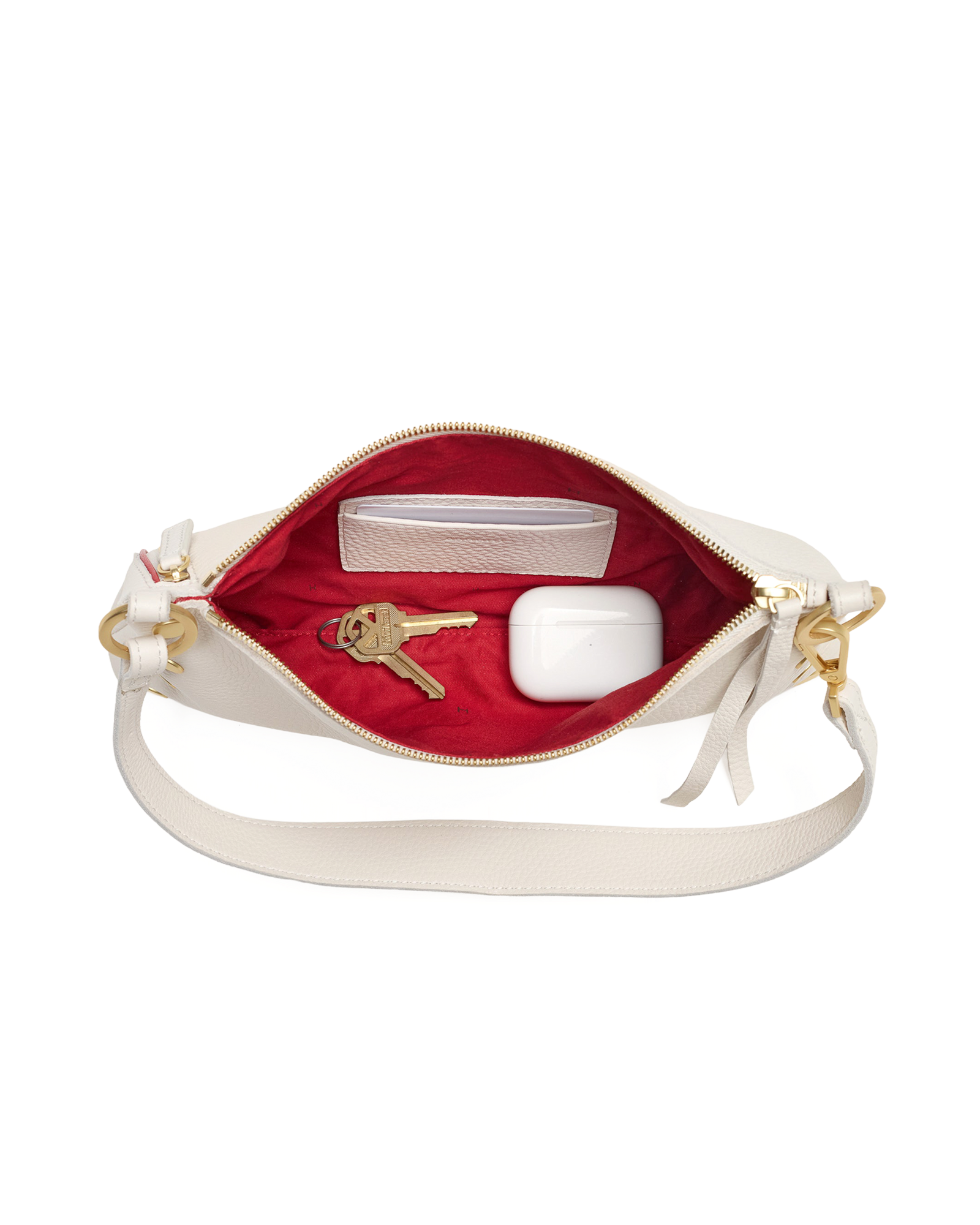 Hammitt Kyle Calla Lily White/Brushed Gold Sml
