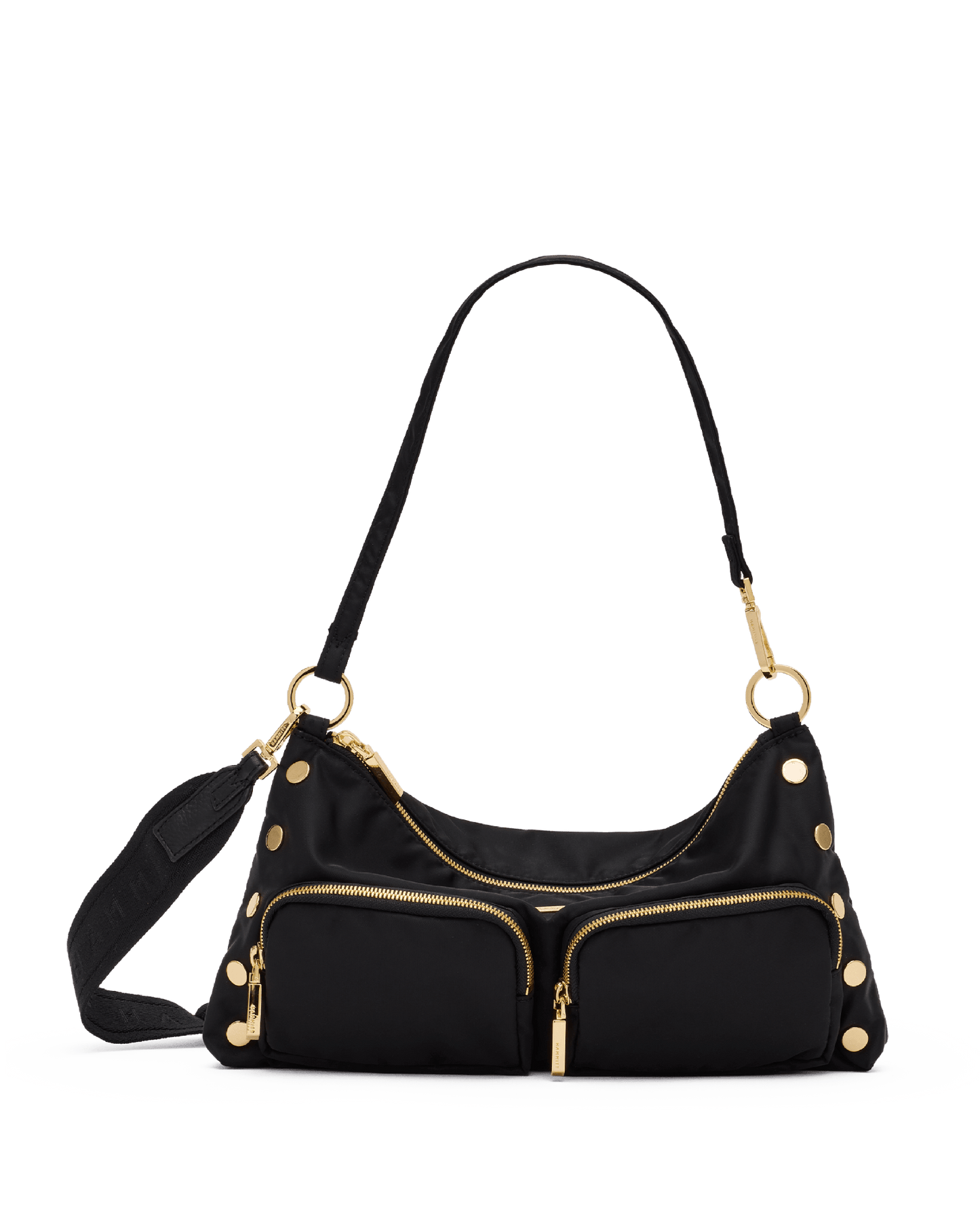 Hammitt Kyle Black Nylon Cargo/Gold Med