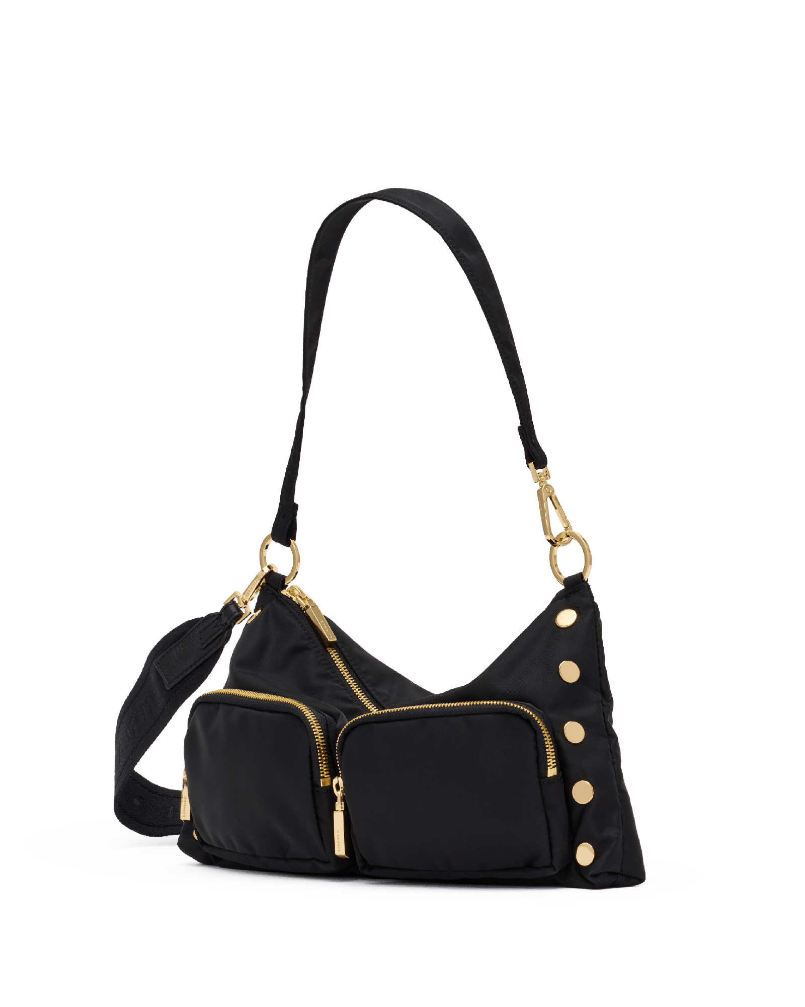 Hammitt Kyle Black Nylon Cargo/Gold Med