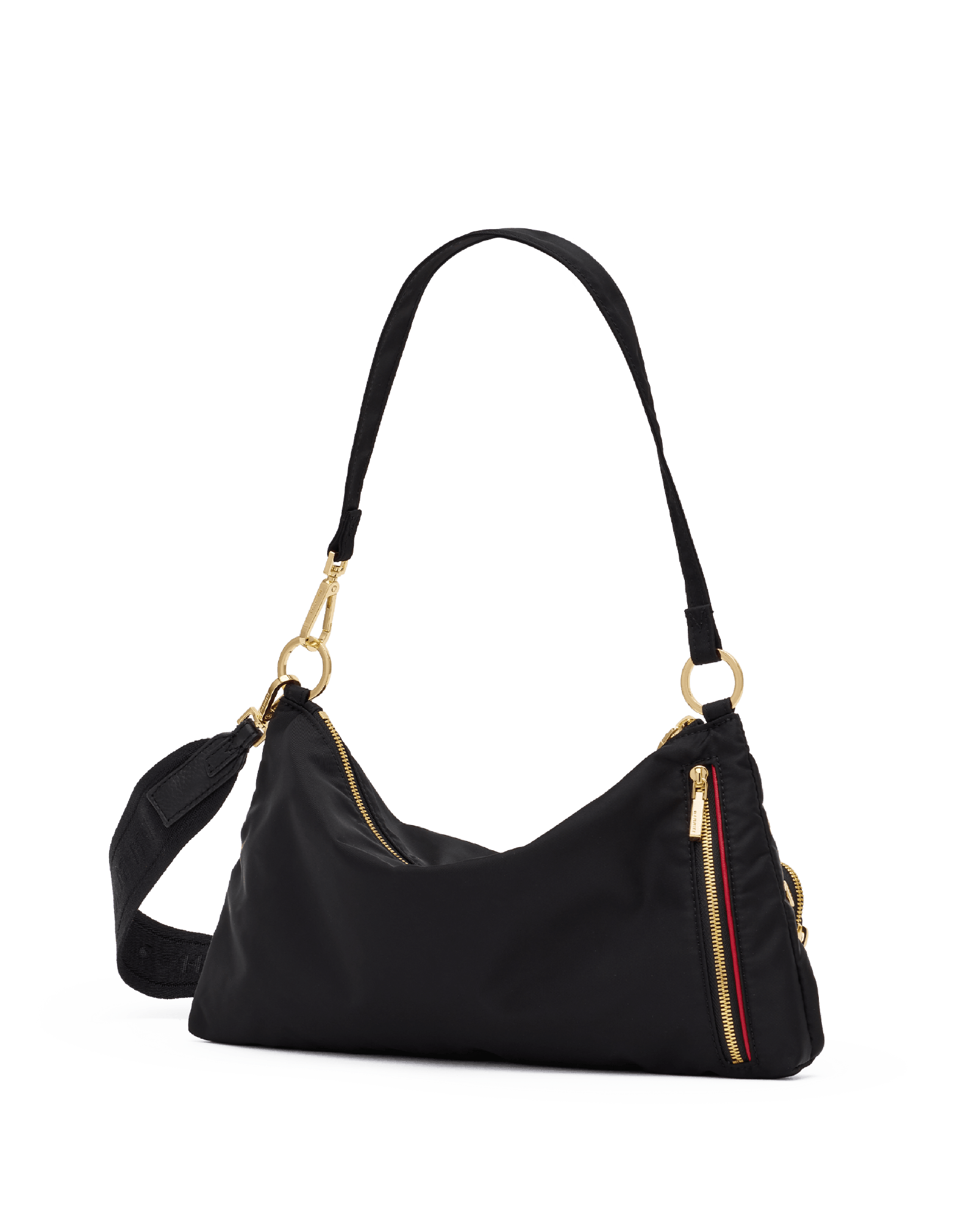 Hammitt Kyle Black Nylon Cargo/Gold Med