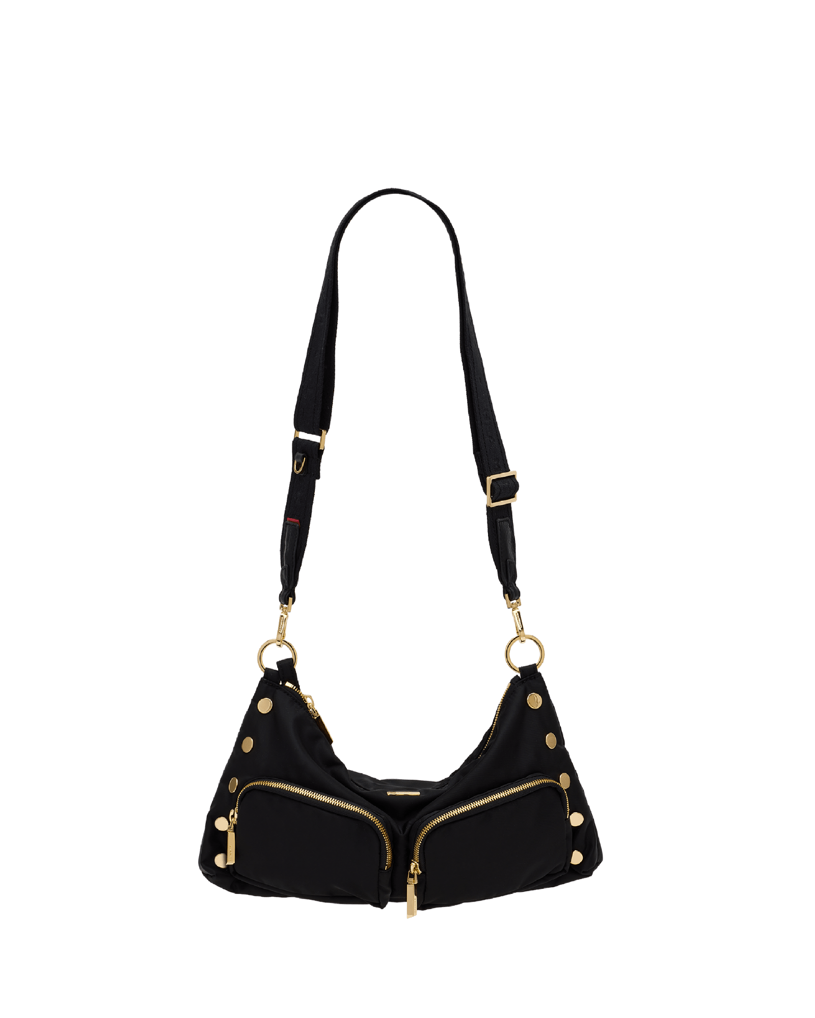 Hammitt Kyle Black Nylon Cargo/Gold Med