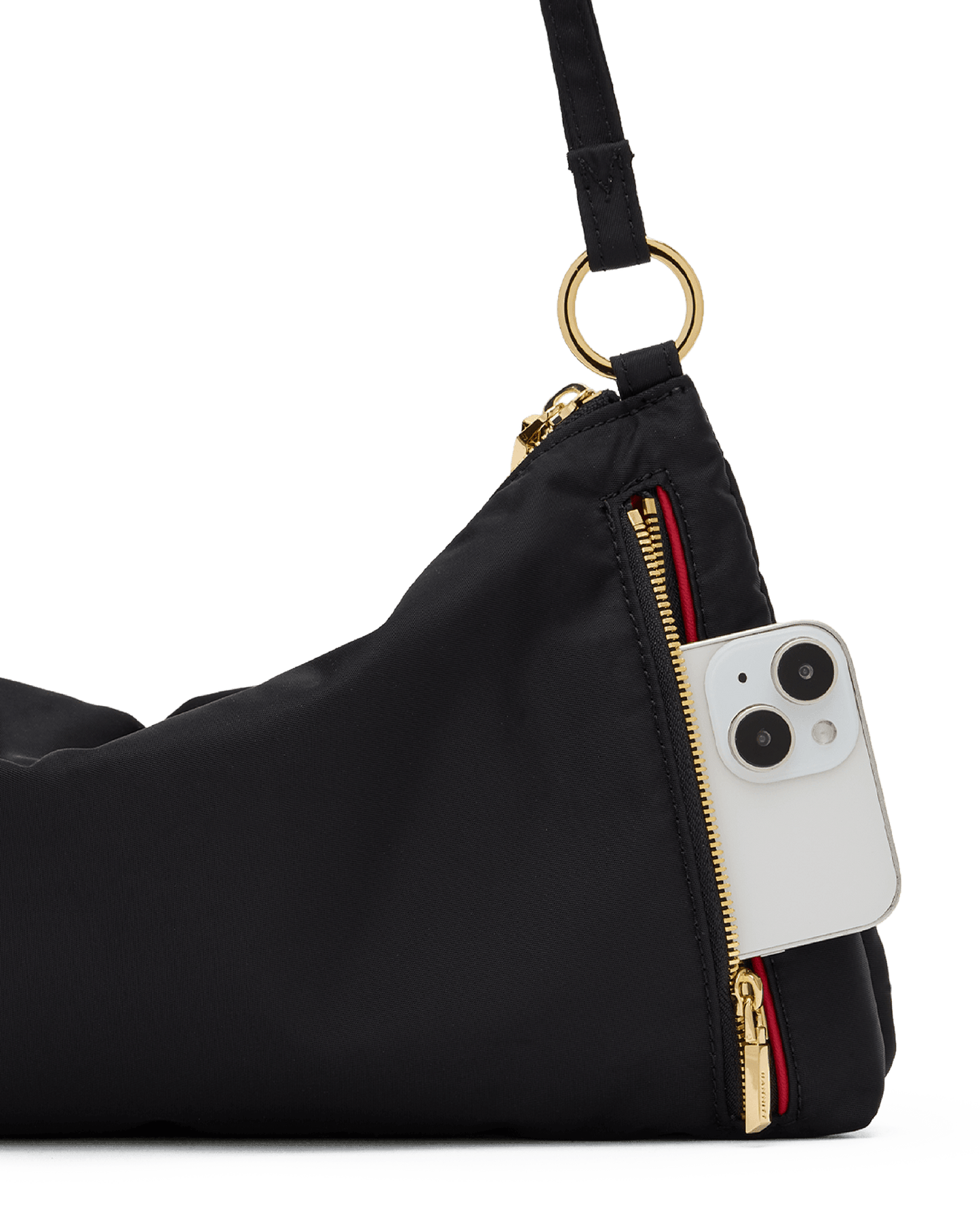 Hammitt Kyle Black Nylon Cargo/Gold Med