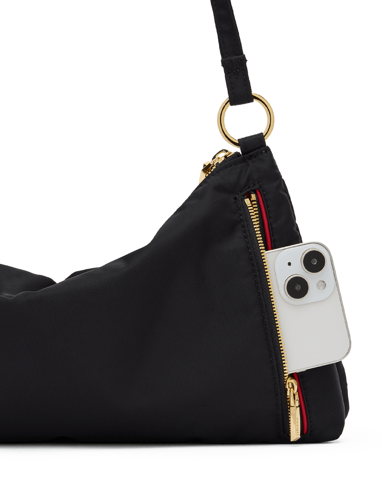 Hammitt Kyle Black Nylon Cargo/Gold Med