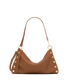 Hammitt Kyle Mahogany Pebble/Brushed Gold Red Zip Med