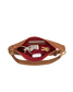 Hammitt Kyle Mahogany Pebble/Brushed Gold Red Zip Med