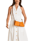 Hammitt Kyle Tailored Tangerine/Silver Sml