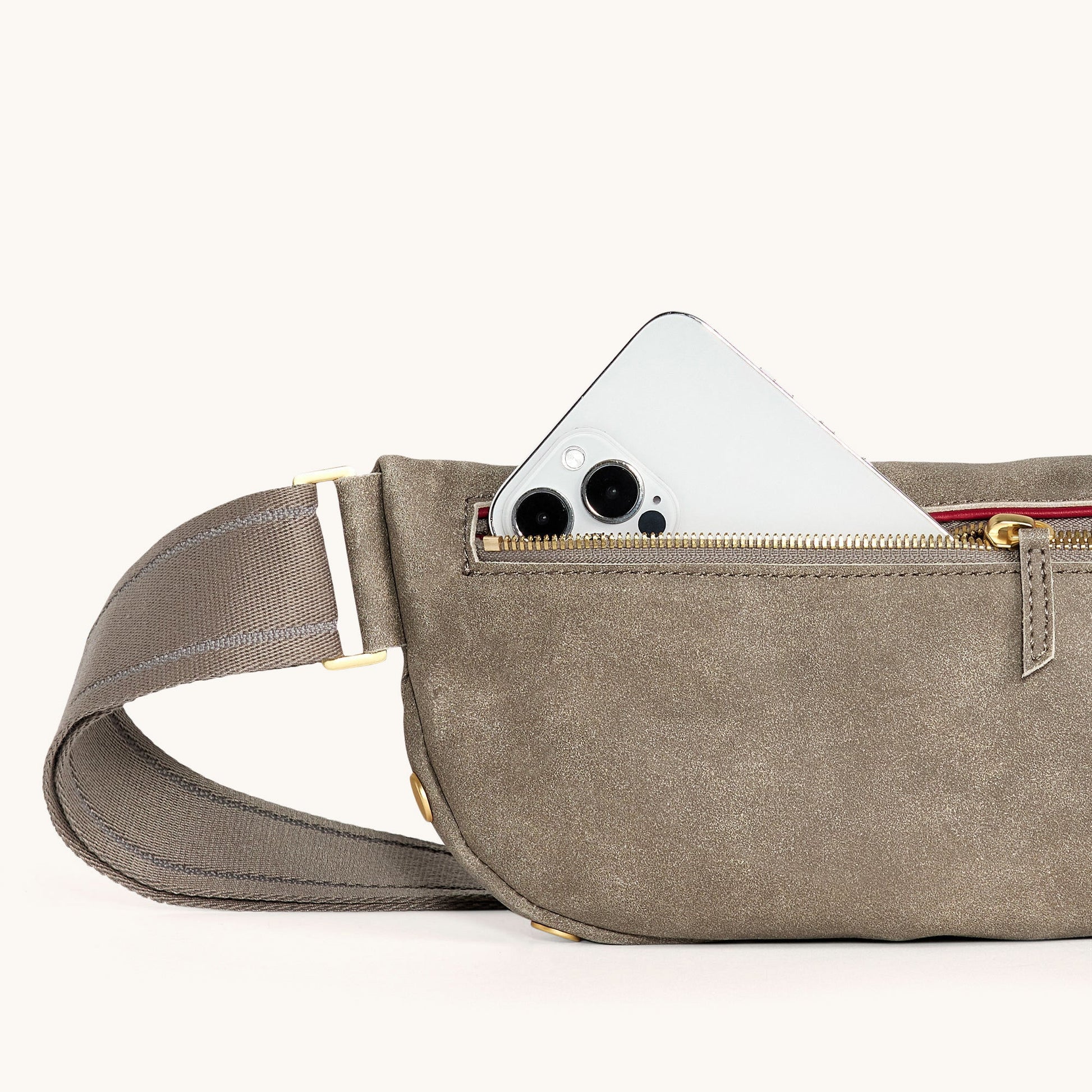 Hammitt Charles Crossbody Pewter/Brushed Gold