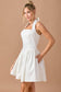 Halter Mini Dress - White
