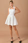 Halter Mini Dress - White