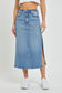 Peyton Denim Side Slit Skirt