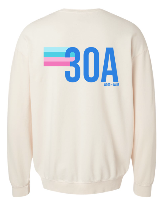 30A Pastel Stripe Sweatshirt (Cream)