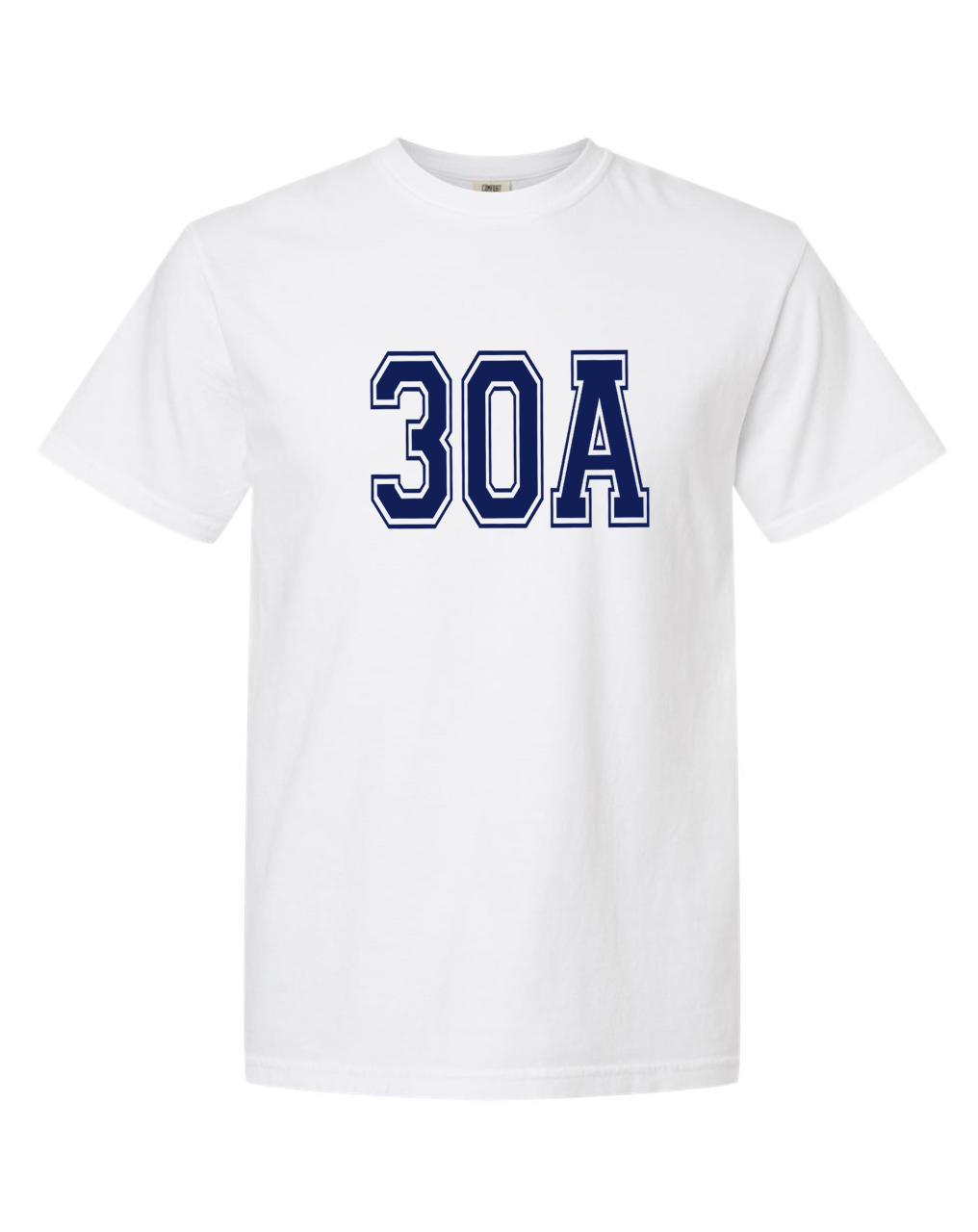 30A Varsity Number Tee - White
