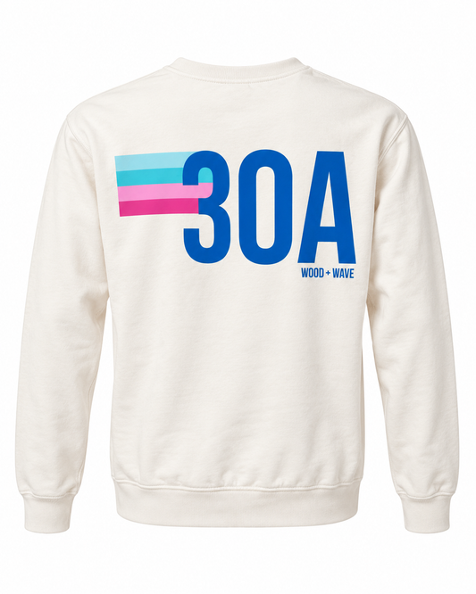 30A Stripe Sweatshirt Ivory