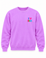 Places on 30A 26' Sweatshirt - Multi on Neon Violet