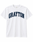Grayton Curve Varsity Letter Tee - White