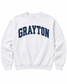 Grayton Curve Varsity Letter Sweatshirt - White
