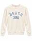 Beach 30A Curve Sweatshirt - Ivory/Blue