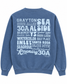 Places on 30a 26' Sweatshirt - Light Blue on Blue Jean