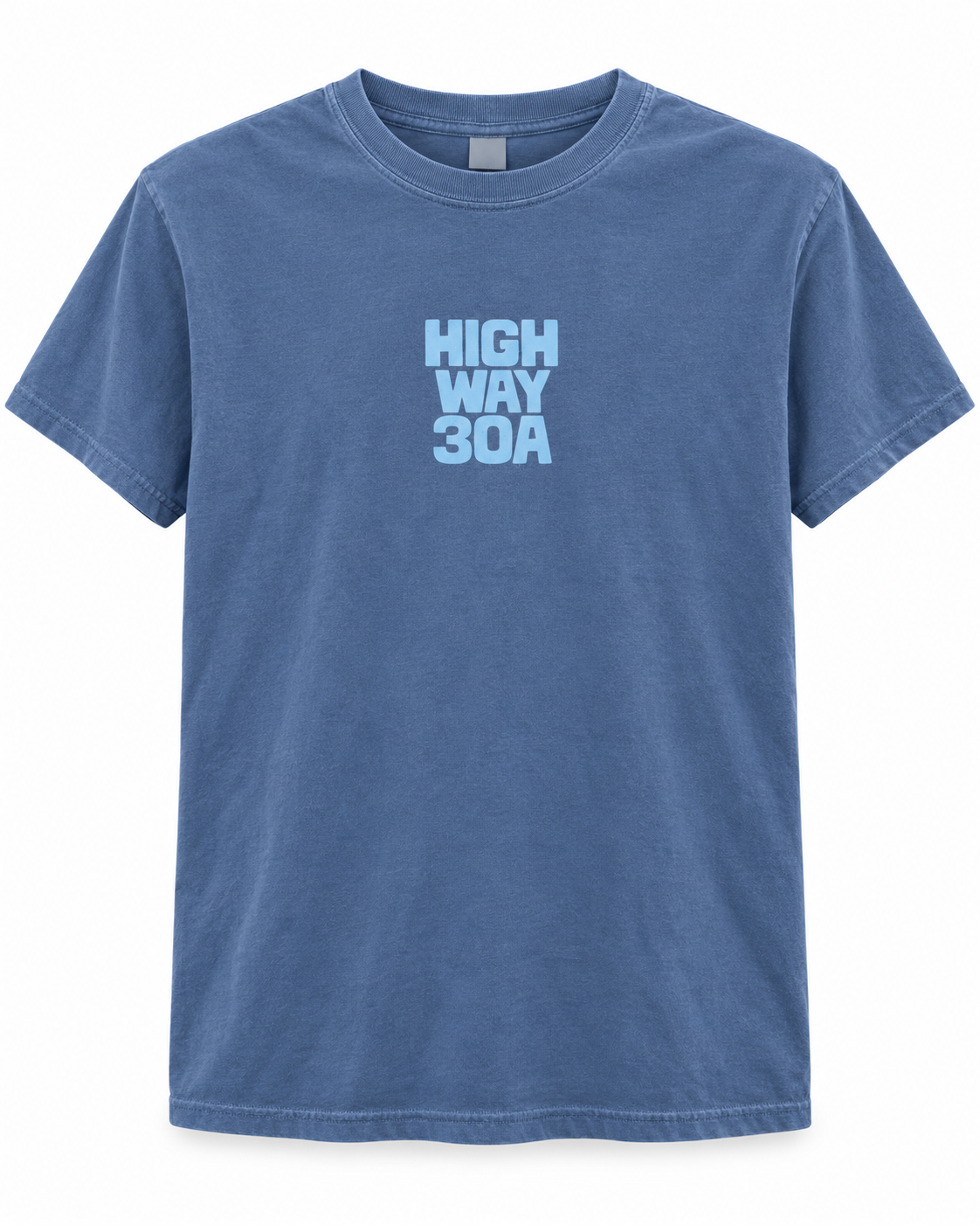 Places on 30A 26' Tee - Light Blue on Blue Jean