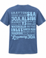 Places on 30A 26' Tee - Light Blue on Blue Jean