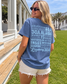 Places on 30A 26' Tee - Light Blue on Blue Jean