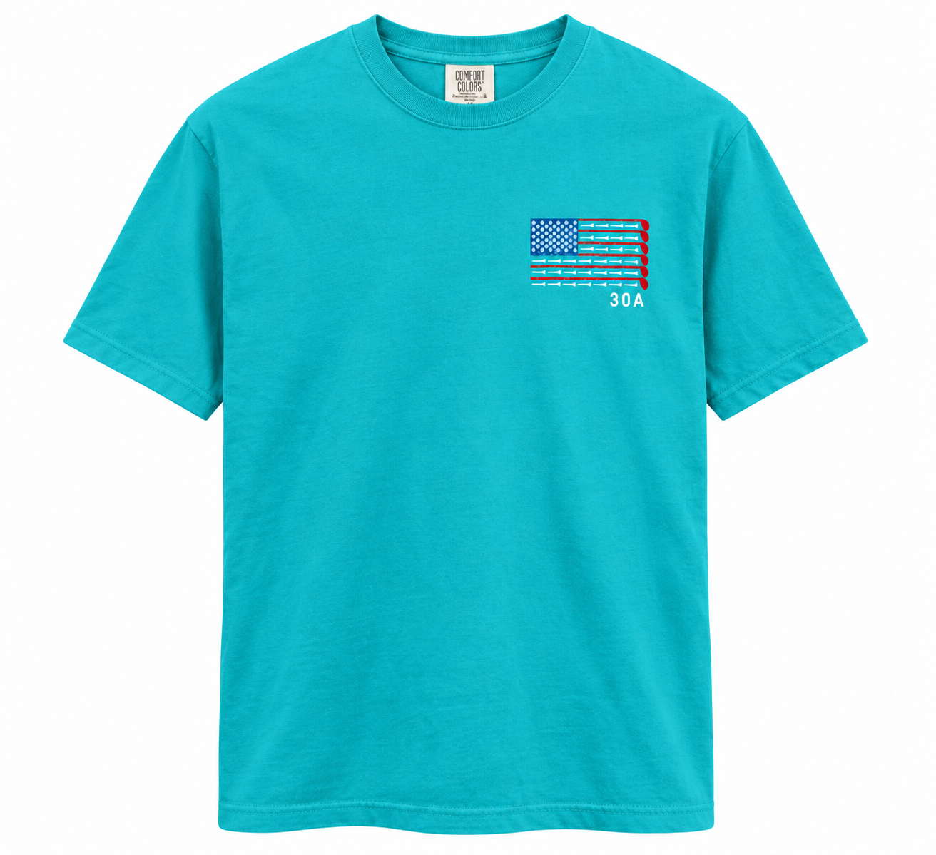 30A Golf Flag Tee - Seafoam