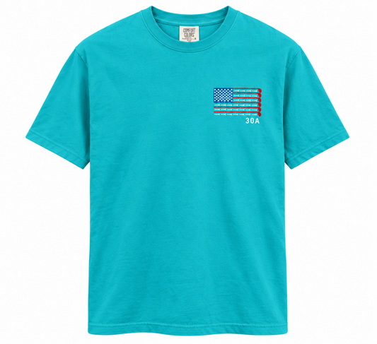 30A Golf Flag Tee - Seafoam