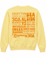 Places on 30A Sweatshirt 26' - Yellow on Yellow