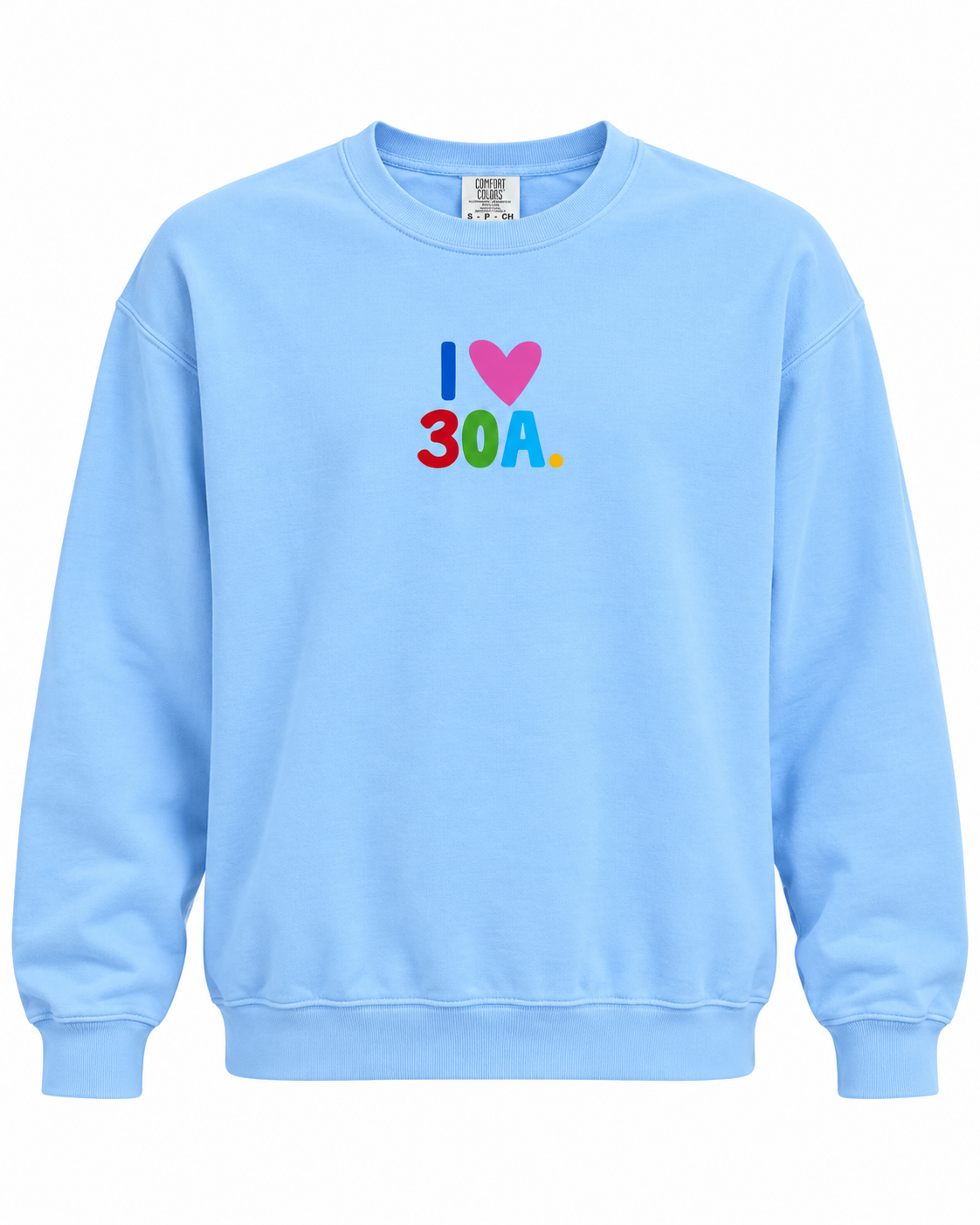 Places On 30A 26 Sweatshirt - Multi On Blue