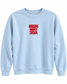Places on 30A 26' Sweatshirt - Red on Hydrangea