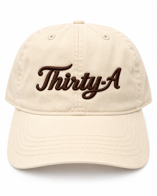 Thirty A Hat Cream/Brown - Comfort Colors