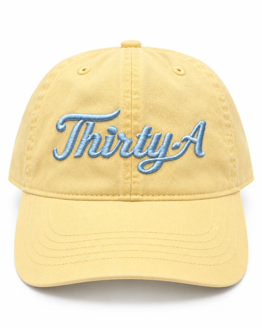 Thirty A Hat Yellow/Blue - Comfort Colors