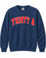 Thirty A Sweatshirt - Red on True Navy
