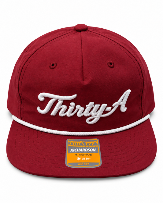Thirty A Richardson Hat - Cardinal/WHT
