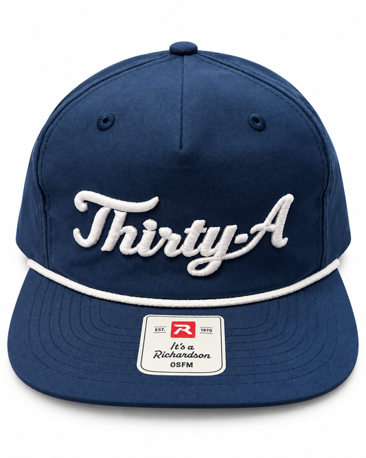 Thirty A Richardson Hat - Navy/WHT