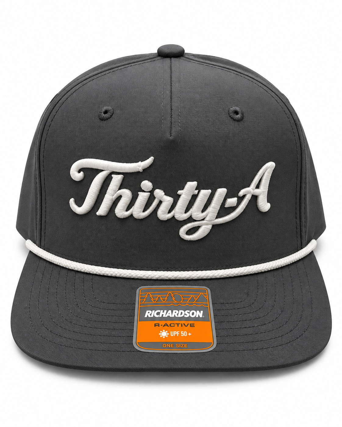Thirty A Richardson Hat - Charcoal/WHT