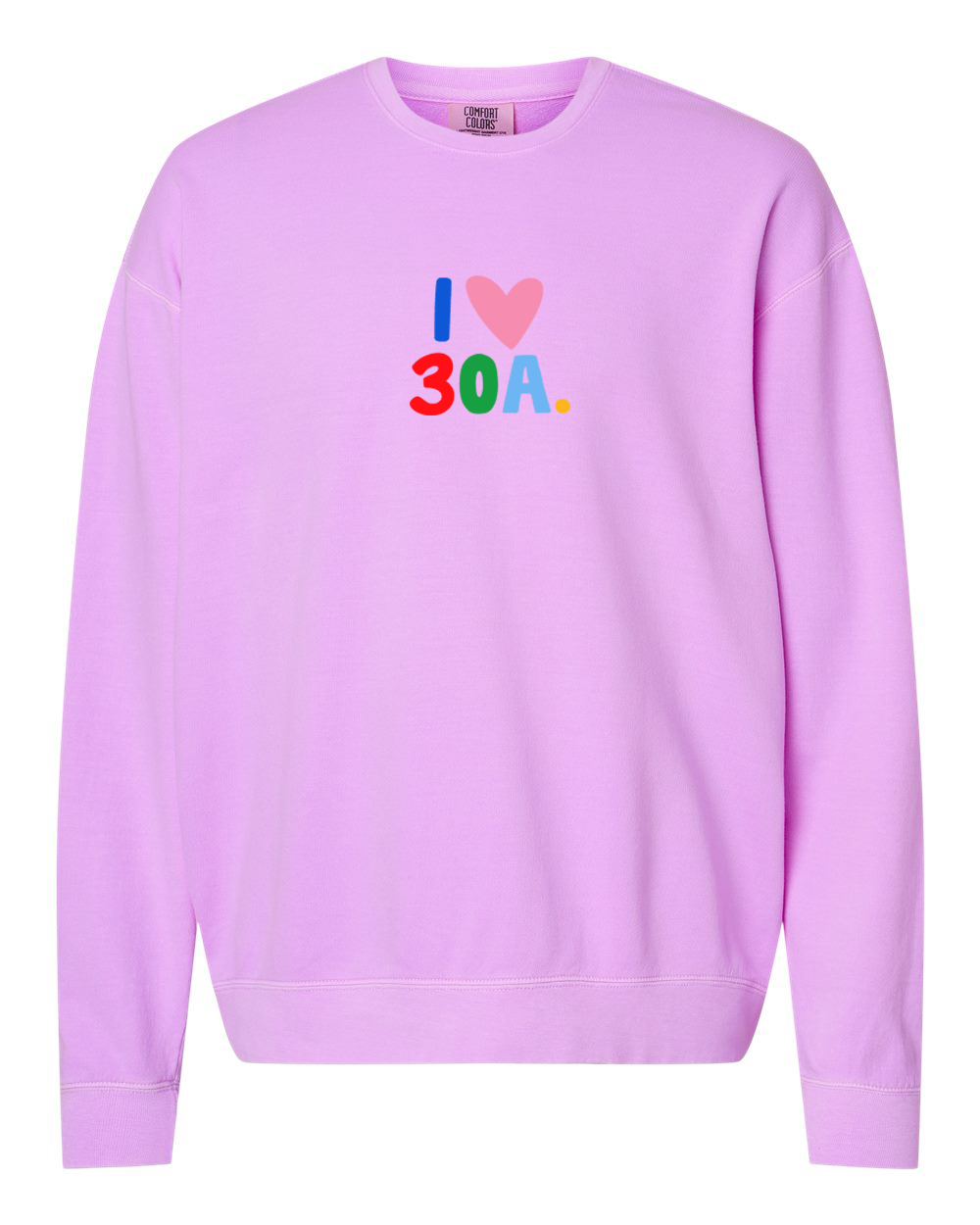 Places on 30A 26' Sweatshirt - Multi on Violet