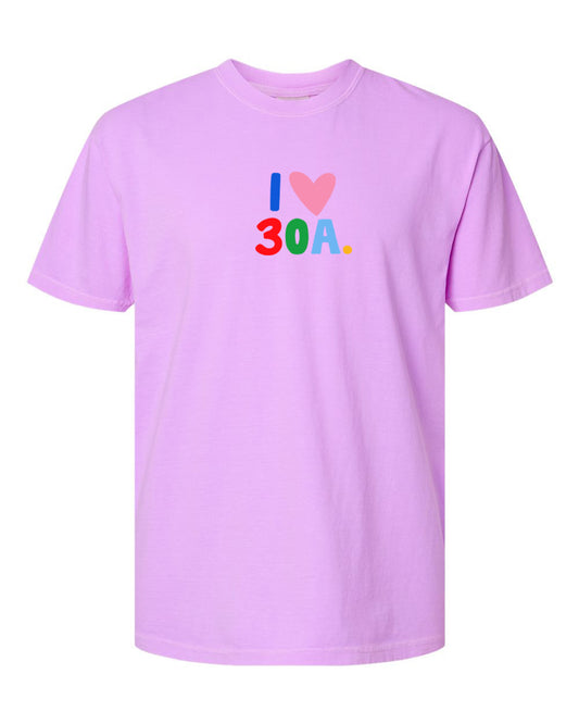 Places on 30A 26' Tee - Multi on Violet