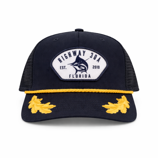 Highway 30A Captain Trucker Hat