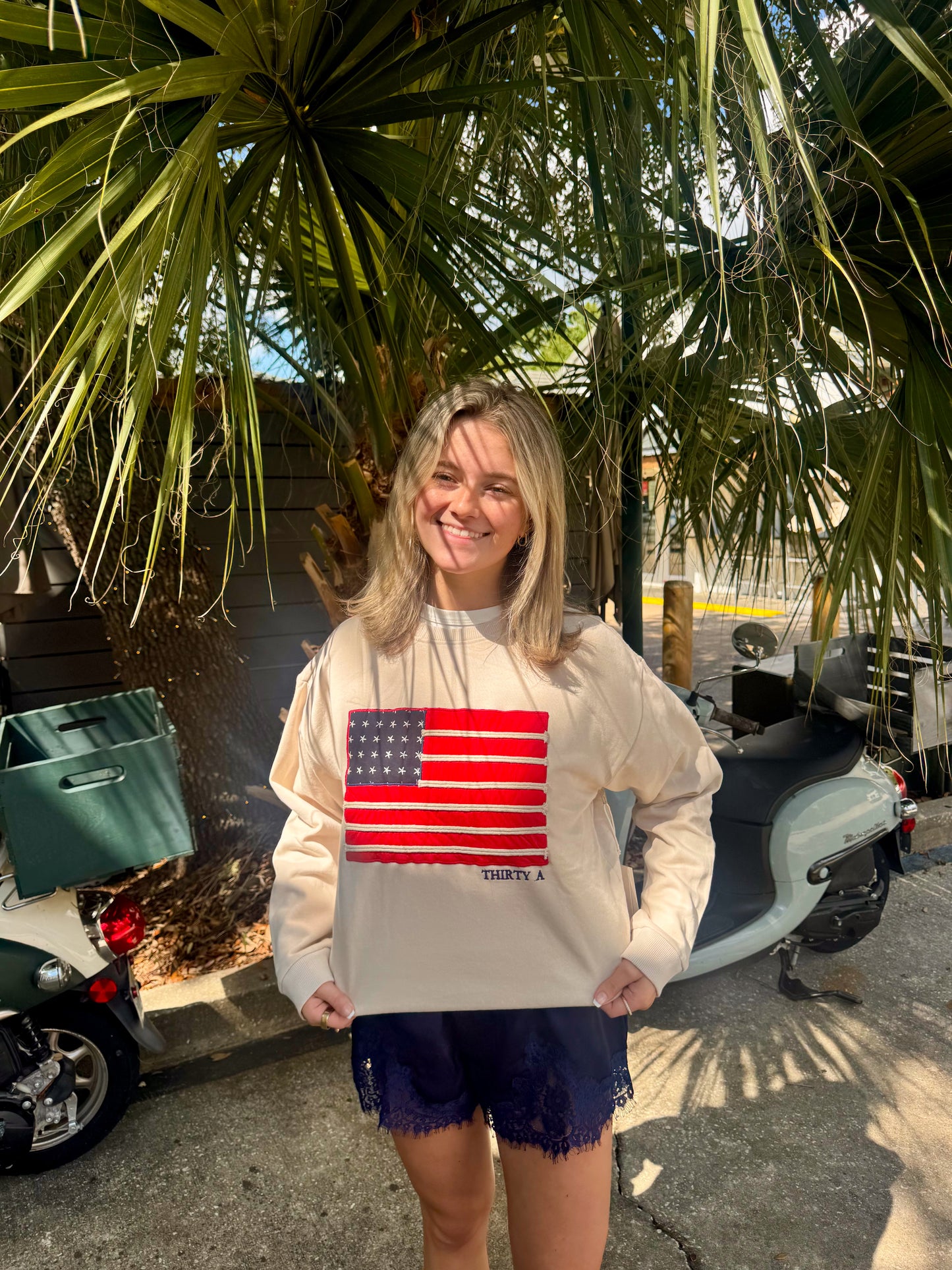 Thirty A Flag Seaside Sand Sweatshirt