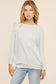 Boatneck Perfect Tunic Top - Ash Grey