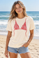 Love 30A Red Bikini Tee Ivory Cc