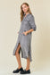 Frayed Tencel Denim Midi Dress