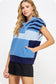 Color Block Sleeveless Sweater Top